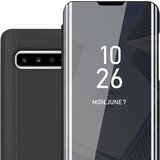 Cadorabo CASE, združljiv s Samsungom v turmalinski črni barvi - prozorno za zaščito z ogledalom z ogledalom s funkcijo stojala 360 stopinj zaščita, (20569351) Cene