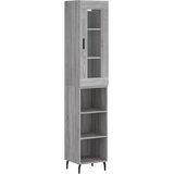  Visoka komoda siva sonome 34,5x34x180 cm od konstruiranog drva | shoptok.hr