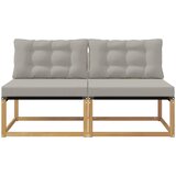  Srednja sofa za van Čvrsto drvo akacije i Textilene Bijela | Eponuda.com