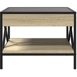  Stolić s beskonačnim LED svjetlima boja hrasta 50x50x38 cm | Eponuda.com