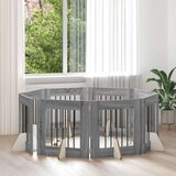  Vrata za pse z stojali 8 pcs Siva Sonoma 60 x 60 cm, (5000232678) | Shoptok.si