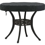 vidaXL Pokrov za zunanjo mizo Črna 72 x 72 x 10 cm 210D tkanina | Shoptok.si