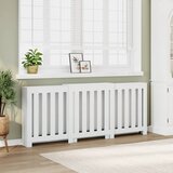 vidaXL Pokrov za radijator bijeli 205x21,5x83,5 cm konstruirano drvo | shoptok.hr