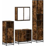  4-dijelni set kupaonskog namještaja boja hrasta drveni | shoptok.hr