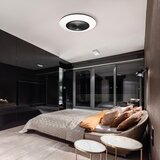  LED prigušiva plafonska lampa sa ventilatorom ARIA LED/38W/230V crna/bela +daljinski upravljač | Eponuda.com