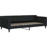  Dnevni krevet na razvlačenje s madracima crni 90x200 cm tkanina | shoptok.hr