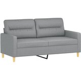  Dvosjed s ukrasnim jastucima svjetlosivi 140 cm od tkanine | shoptok.hr