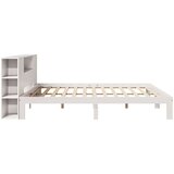 vidaXL Krevet s regalom z knjige bez madraca bijeli 180x200cm borovina | shoptok.hr