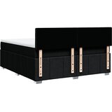  Krevet s oprugama i madracem crni 180x200 cm od tkanine | shoptok.hr