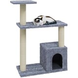 vidaXL penjalica za mačke sa stupovima za grebanje svjetlosiva 70 cm | shoptok.hr