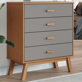  Ladičar OLDEN sivo-smeđi od masivne borovine | shoptok.hr