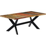  Blagovaonski stol od masivnog obnovljenog drva 200x100x75 cm | shoptok.hr
