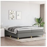  Za krevet s oprugama tamnosivi 200x200 cm od tkanine | shoptok.hr