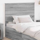  Vzglavje z vzglavjem Siva Sonoma 100 cm Konstruiran les, (5000110067) | Shoptok.si