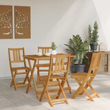  Vanjske bistro stolice 4 pcs Prirodna 40 x 42 x 85 cm | shoptok.hr