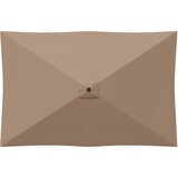  Vrtni suncobran 200 x 300 cm Poliester Pravokutni Sivosmeđa | Shoptok.si