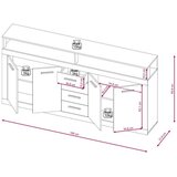 MID.YOU komoda, antracit, stari hrast | Shoptok.si