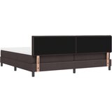 Box Spring Krevet s Madracem Tamno Smeđa 200x200 cm Tkanina | shoptok.hr