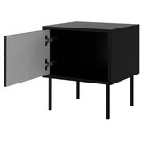  SET od 2 noćna stočića CORTINA 51x45 cm crne boje | Eponuda.com