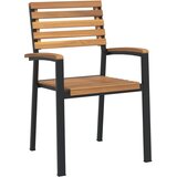  Vrtna garnitura - 7-dijelni vrtni blagovaonski set od bagremovog drva i metala - Crna Dužina stola 180 cm 6 Dužina stola 180 cm | shoptok.hr