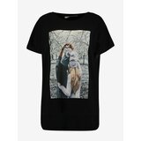 Haily´s Haily ́s Black T-shirt with print Hailys Lia - Women Cene