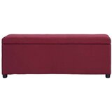vidaXL Klop s prostorom za shranjevanje 116 cm vinsko rdeč poliester, (20954965) | Shoptok.si