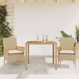 3-dijelni vrtni blagovaonski set s jastucima poliratan i bagrem | shoptok.hr