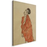  Slika - Egon Schiele – Self-Portrait (Man in Orange Jacket) 60x90 Na talijanskom platnu | shoptok.hr