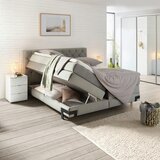 Premium Living Postelja Boxpring Palio, Svetlo Siva, Predal, 160x200 | Shoptok.si