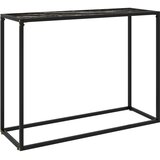  Konzolni stol crni 100 x 35 x 75 cm od kaljenog stakla | shoptok.hr