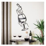 WALLXPERT zidna dekoracija Glass of Wine Girl Line Art APT749 M Cene
