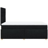  Krevet s oprugama i madracem crni 120 x 200cm od tkanine | shoptok.hr