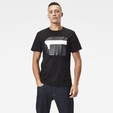 G-star T-shirt - 3d no.1 logo+ r t s\s black Cene