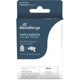 Label Tape Cartridge, Replacing Brother TZ-261/TZe-261, 36mm, 8m, Laminated and Permanent Adhesive, Black on White