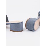 Sergio Leone Blue Heeled Flip Flops | Eponuda.ba