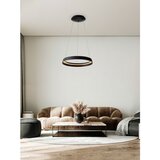 Nova Luce Mat crna LED viseća svjetiljka aluminijska s mogućnosti zatamnjivanja sa sjenilom od akrilnog stakla ø 45 cm Ormi – | shoptok.hr