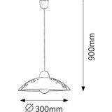 Rabalux 1848 - Luster BLOOMY 1xE27/60W/230V | Eponuda.com