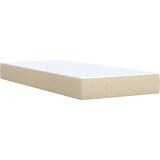 Okvir kreveta s oprugama i madrac krem 80x200 cm od tkanine | shoptok.hr