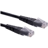 Roline 21.15.1525 RJ45 omrežni kabel\, patch kabel cat 6 u/utp 0.50 m črna 1 kos, (20420360) | Shoptok.si