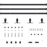 vidaXL Komplet drsnih vrat omarice 244 cm ogljikovo jeklo | Shoptok.si
