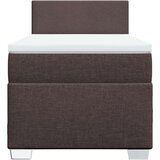 vidaXL Box spring postelja z vzmetnico temno rjava 90x200 cm blago | Shoptok.si