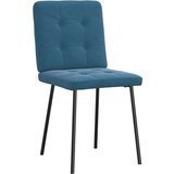 vidaXL Jedilni stoli 2 kosa moder žamet | Shoptok.si