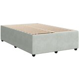 vidaXL Box spring postelja z vzmetnico svetlo siva 120x200 cm žamet | Shoptok.si