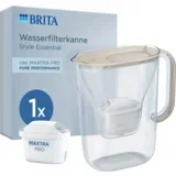 Vrč za filtriranje vode Style Essential 2,4 l - peščena