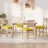  Jastučići za sjedenje 4 pcs Svijetlo žuta 40 x 40 x 12 cm | shoptok.hr