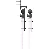  Komplet opreme za drsna vrata 366 cm jeklo črne barve, (22047073) | Shoptok.si