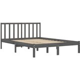  Posteljni okvir siv iz trdne borovine 200x200 cm, (20708156) | Shoptok.si