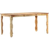  Blagovaonski stol od masivnog obnovljenog drva 160 x 80 x 76 cm | shoptok.hr