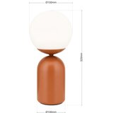 Orion LA 4-1223/1 - Stona lampa STANLEY 1xE14/25W/230V keramika/braon | Eponuda.com