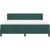 Box Spring Krevet s Madracem Tamno Zelena 180x200 cm Baršun | shoptok.hr